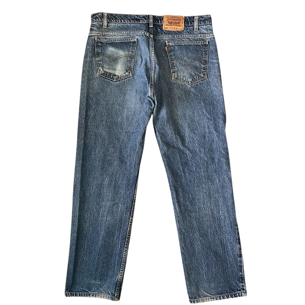 Vintage 90s Levi’s 505 Orange Tab Jeans Regular Fit Straight Leg 38x30 (37x29.5)